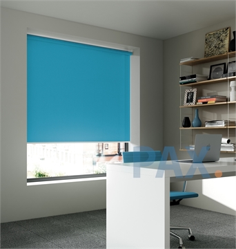 Afbeeldingen van Rolgordijn op maat semi transparant Blauw