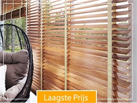 Afbeelding voor categorie Houten jaloezie op maat premium