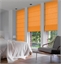 Afbeeldingen van Vouwgordijn op maat Linnenlook Geel - Volosity022