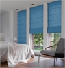 Afbeelding van Vouwgordijn velours op maat Licht blauw - Naples
