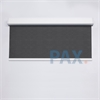 Afbeelding van Luxe rolgordijn cassette vierkant - Donkergrijs ribbel Semi transparant