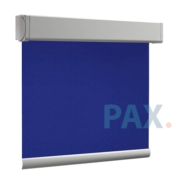 Afbeeldingen van Luxe rolgordijn cassette vierkant - Blauw paars Semi transparant