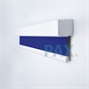 Afbeelding van Luxe rolgordijn cassette vierkant - Blauw paars Semi transparant