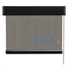 Afbeelding van Luxe rolgordijn cassette vierkant - Stoer grijs Semi transparant