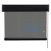 Afbeelding van Luxe rolgordijn cassette vierkant - Donker grijs gemeleerd Semi transparant