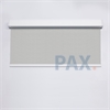 Afbeelding van Luxe rolgordijn cassette vierkant - Zilver grijs Semi transparant