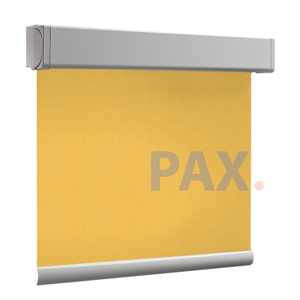 Afbeelding van Luxe rolgordijn cassette vierkant - Oranje naranja Semi transparant