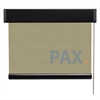 Afbeelding van Luxe rolgordijn cassette vierkant - Canvas beige Semi transparant
