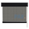 Afbeelding van Luxe rolgordijn cassette vierkant - Modern grijs bruin small Semi transparant