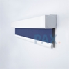 Afbeelding van Luxe rolgordijn cassette vierkant - Paarsblauw Semi transparant