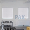 Afbeelding van Luxe rolgordijn cassette vierkant - Wit parel Semi transparant