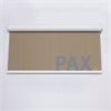 Afbeelding van Rolgordijn met luxe cassette rond - Beige donkergroen Semi transparant