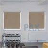 Afbeelding van Rolgordijn met luxe cassette rond - Beige donkergroen Semi transparant