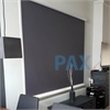 Afbeelding van Rolgordijn met luxe cassette rond - Beige donkergroen Semi transparant