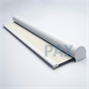 Afbeelding van Rolgordijn met luxe cassette rond - Creme ouderwets Semi transparant