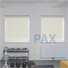 Afbeelding van Rolgordijn met luxe cassette rond - Creme ouderwets Semi transparant