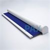 Afbeelding van Rolgordijn met luxe cassette rond - Blauw paars Semi transparant