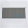 Afbeelding van Rolgordijn met luxe cassette rond - Donker grijs gemeleerd Semi transparant