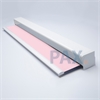 Afbeelding van Rolgordijn op maat XL Cassette vierkant - Roze licht macaron Verduisterend