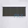 Afbeelding van Rolgordijn XL luxe cassette vierkant - Bruin zwart Semi transparant