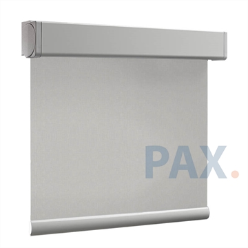 Afbeeldingen van Rolgordijn XL luxe cassette vierkant - Silver grey Semi transparant