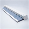 Afbeelding van Rolgordijn XL luxe cassette vierkant - Licht blauw macaron Semi transparant