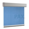 Afbeelding van Rolgordijn XL luxe cassette vierkant - Licht blauw verticaal gemeleerd Semi transparant