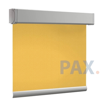 Afbeeldingen van Rolgordijn XL luxe cassette vierkant - Oranje naranja Semi transparant