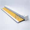 Afbeelding van Rolgordijn XL luxe cassette vierkant - Oranje naranja Semi transparant