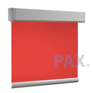 Afbeeldingen van Rolgordijn XL luxe cassette vierkant - Rood gala Semi transparant
