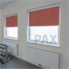 Afbeelding van Rolgordijn brede ramen Cassette vierkant - Glans rood Transparant