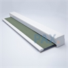 Afbeelding van Rolgordijn brede ramen Cassette vierkant - Glans multicolor lichtgrijs Transparant