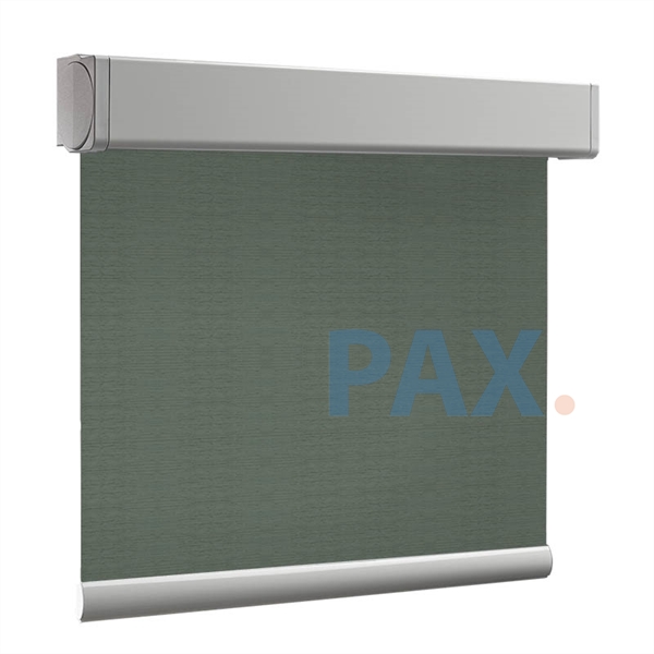 Afbeelding van Rolgordijn brede ramen Cassette vierkant - Glans multicolor grijs Transparant