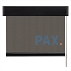 Afbeelding van Rolgordijn brede ramen Cassette vierkant - Luxe bruin  gemeleerd Transparant