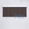 Afbeelding van Rolgordijn brede ramen Cassette vierkant - Chocolade bruin Transparant