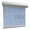 Afbeelding van Rolgordijn met luxe cassette rond - Licht blauw macaron Semi transparant