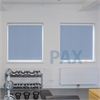 Afbeelding van Rolgordijn met luxe cassette rond - Licht blauw macaron Semi transparant