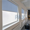 Afbeelding van Rolgordijn met luxe cassette rond - Licht blauw macaron Semi transparant