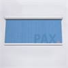 Afbeelding van Rolgordijn met luxe cassette rond - Licht blauw verticaal gemeleerd Semi transparant