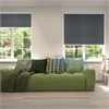 Afbeelding van Rolgordijn XL luxe cassette vierkant - Wit glans met ribbel Semi transparant