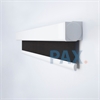 Afbeelding van Rolgordijn XL luxe cassette vierkant - Antraciet donker Semi transparant