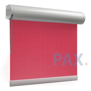 Afbeeldingen van Rolgordijn op maat XL cassette rond - Roze rood Verduisterend