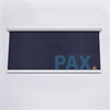 Afbeelding van Rolgordijn XL luxe cassette rond - Donker blauw verticaal gemeleerd Semi transparant