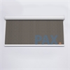 Afbeelding van Rolgordijn brede ramen Cassette rond - Luxe bruin  gemeleerd Transparant