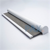 Afbeelding van Rolgordijn XL luxe cassette rond - Modern grijs bruin small Semi transparant
