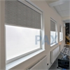Afbeelding van Rolgordijn XL luxe cassette rond - Modern grijs bruin small Semi transparant