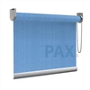 Afbeelding van Rolgordijn op maat goedkoop - Licht blauw verticaal gemeleerd Semi transparant