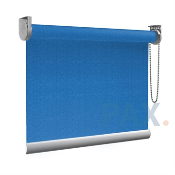 Afbeeldingen van Rolgordijn op maat goedkoop - Donkerblauw 70's look Semi transparant