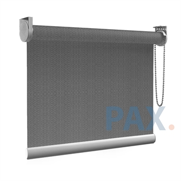 Afbeeldingen van Standaard Rolgordijn op maat - Luxe donkergrijs  gemeleerd Transparant