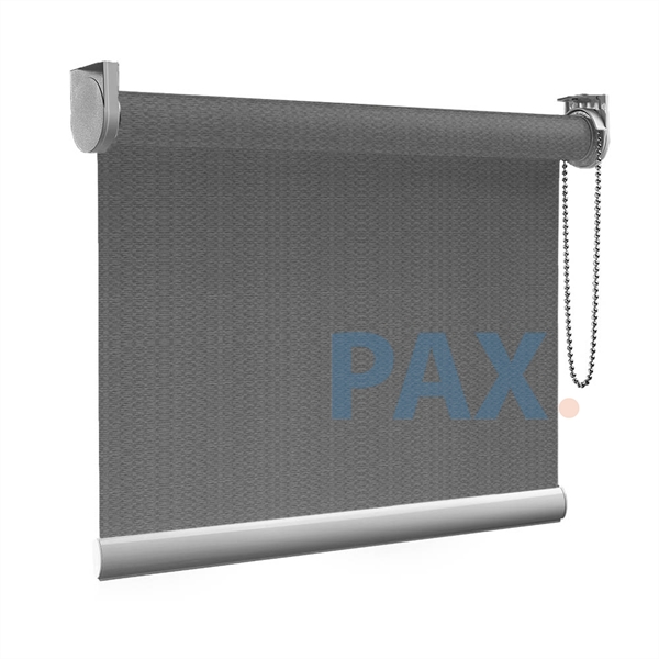 Afbeelding van Standaard Rolgordijn op maat - Luxe donkergrijs  gemeleerd Transparant